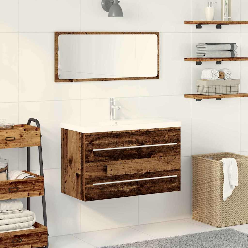 Badeværelsesskabsunder Gammelt Træ 80 X 38.5 X 48 Cm - Hovedbillede