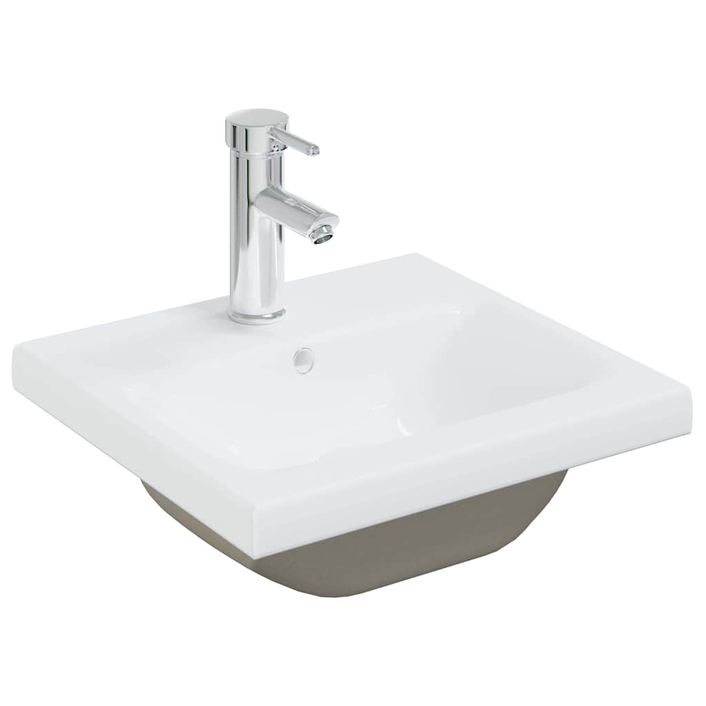 Vaskeskab Vægmonteret Sort Eg 41 X 39 X 62 Cm Konstrueret Træ - Billede 5