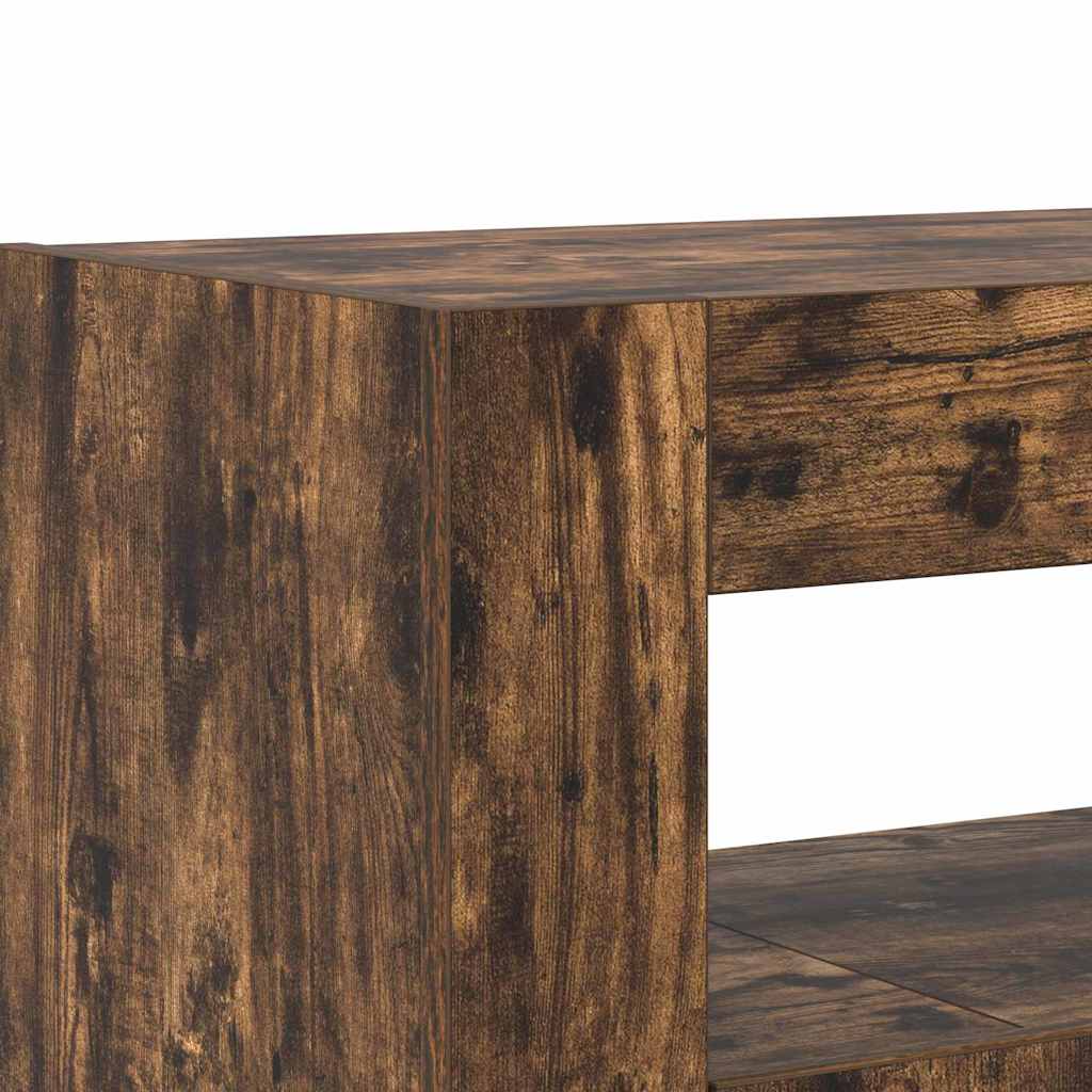 Sideboard Røget Eg 116 X 30 X 75 Cm Konstrueret Træ - Billede 10
