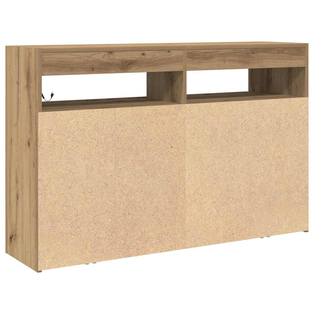 Sideboard Artisan Eg 116 X 30 X 75 Cm Konstrueret Træ - Billede 9