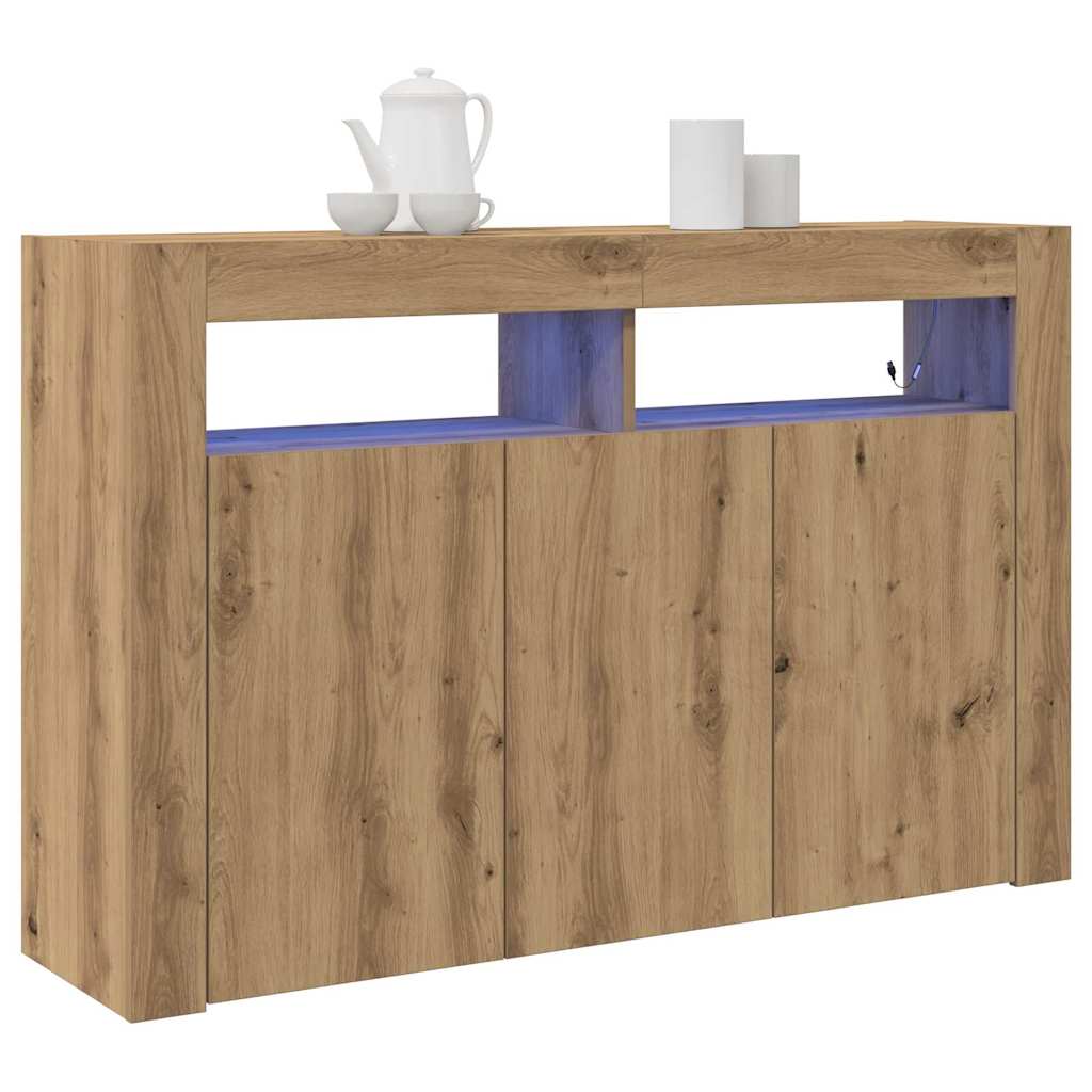 Sideboard Artisan Eg 116 X 30 X 75 Cm Konstrueret Træ - Billede 3