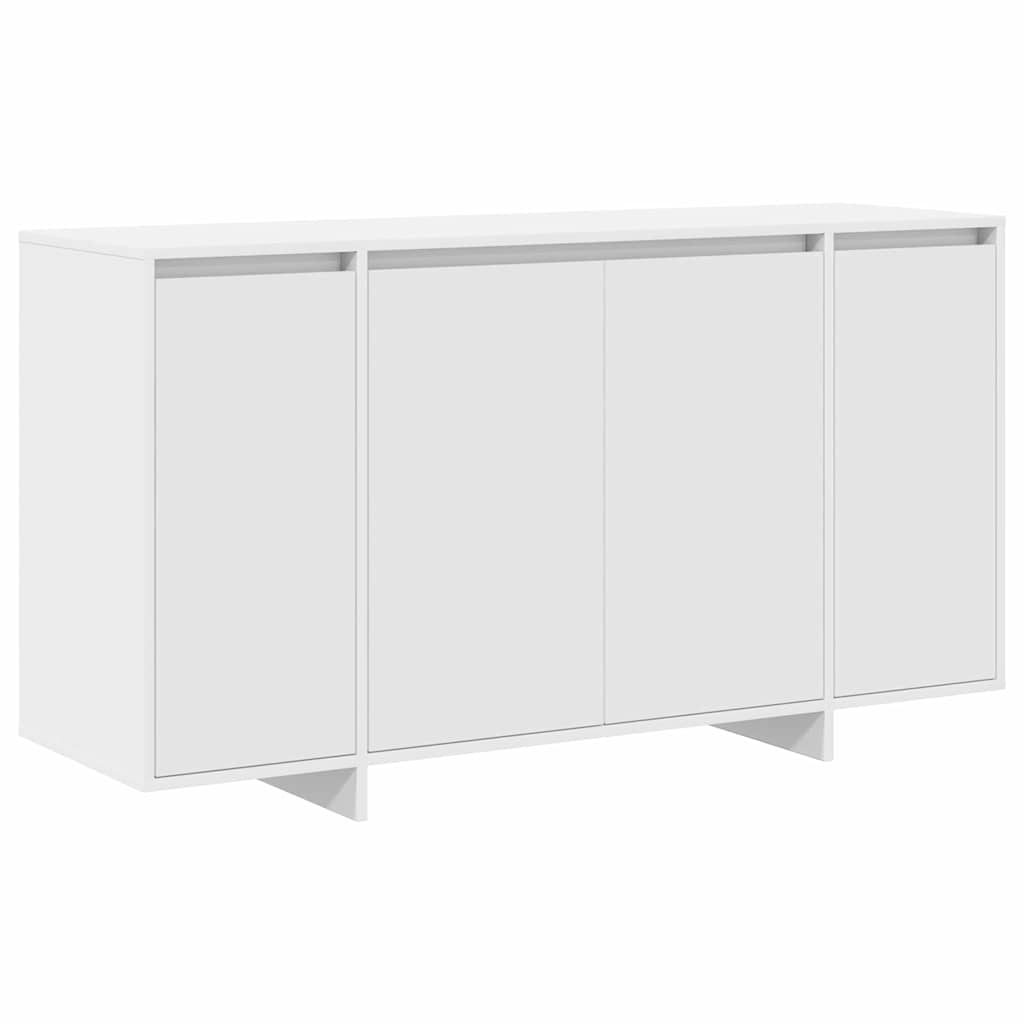 Sideboard Hvid 135 X 41 X 69 Cm Konstrueret Træ - Billede 2