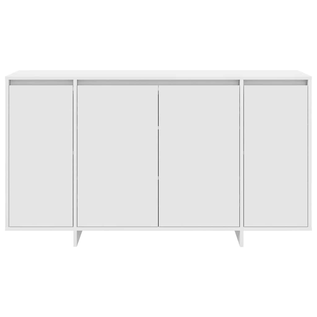 Sideboard Hvid 135 X 41 X 69 Cm Konstrueret Træ - Billede 6