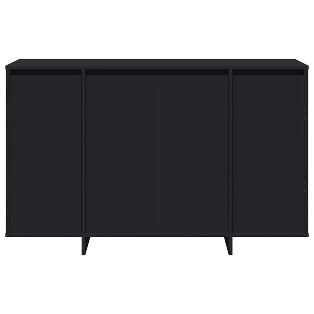 Sideboard Sort 120 X 41 X 75 Cm Konstrueret Træ - Billede 6