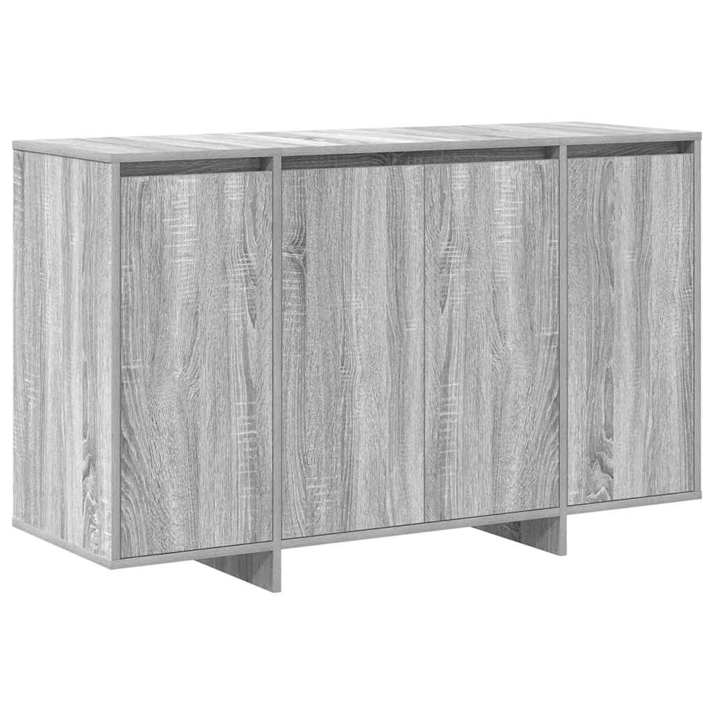 Sideboard Grå Sonoma-eg 120 X 41 X 75 Cm Konstrueret Træ - Billede 2