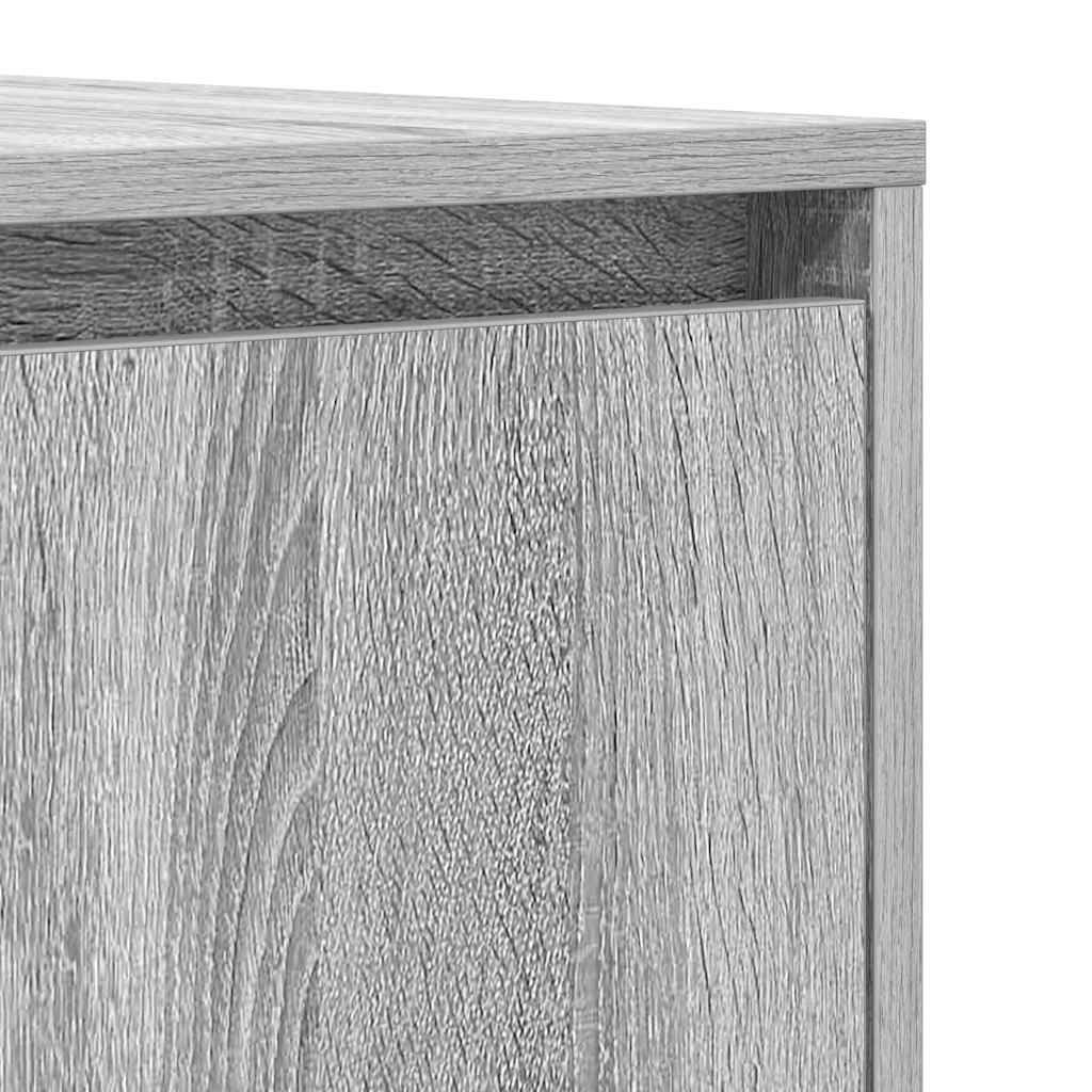 Sideboard Grå Sonoma-eg 120 X 41 X 75 Cm Konstrueret Træ - Billede 9