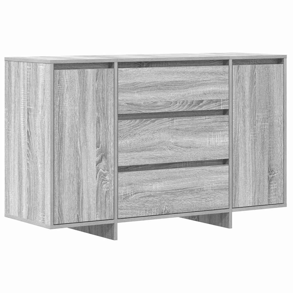 Sideboard Grå Sonoma-eg 120 X 41 X 75 Cm Konstrueret Træ - Billede 2