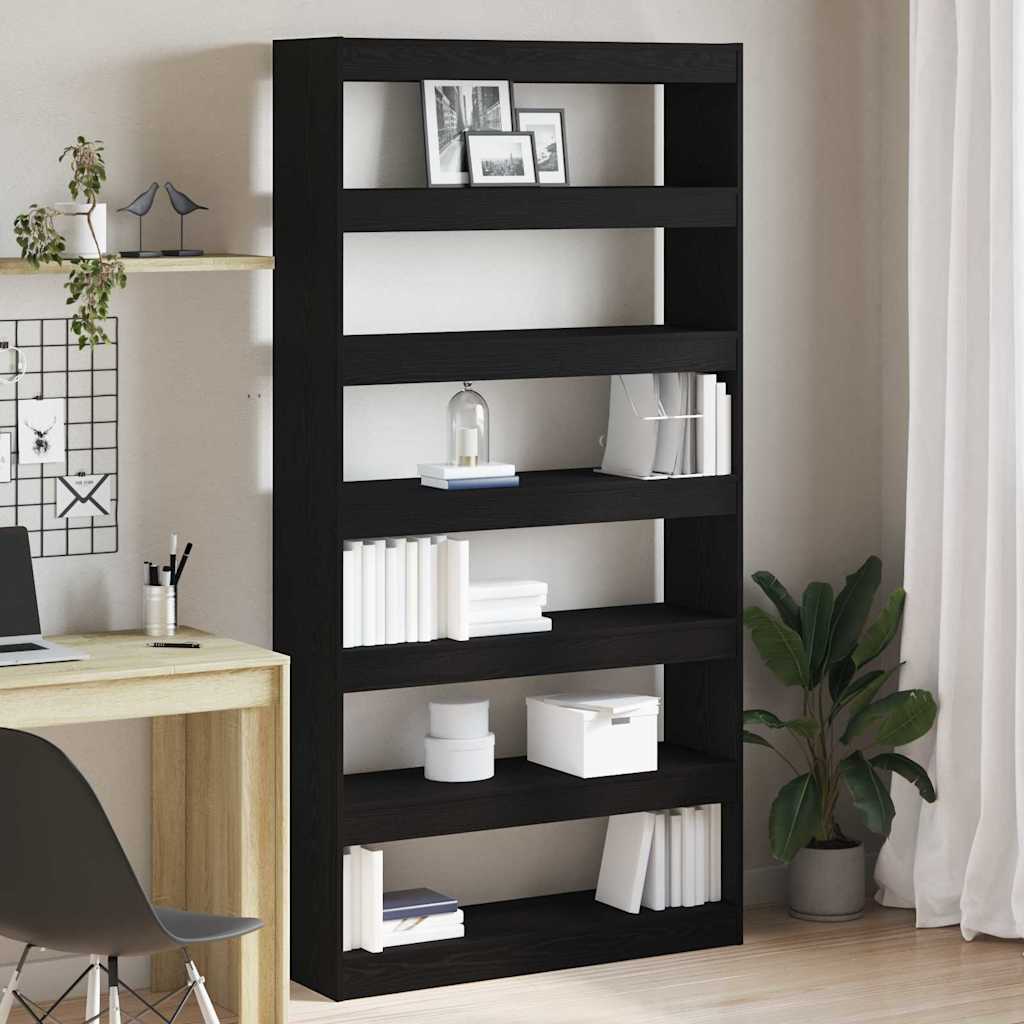 Bogskab 6 Niveauer 100 X 30 X 198 Cm Konstrueret Træ - Variant 3333932