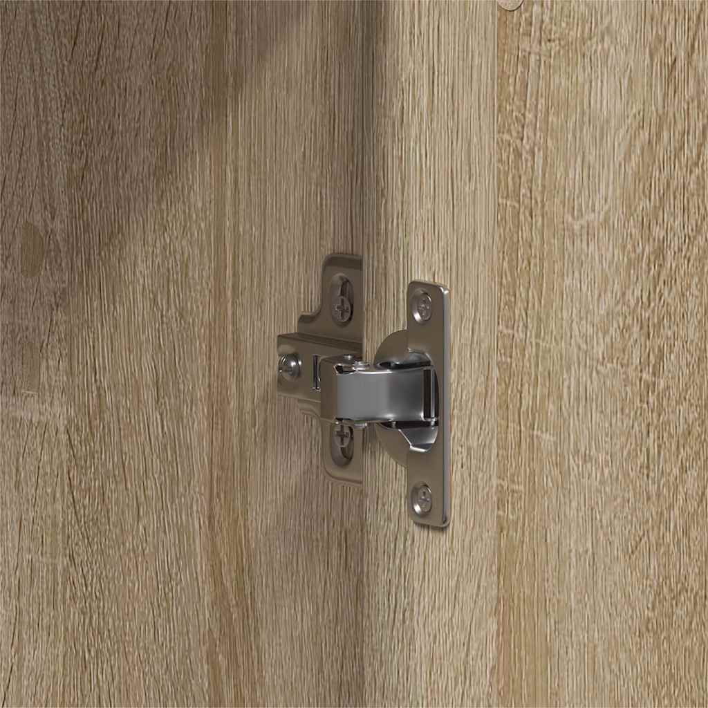 Garderobeskab Sonoma-eg 55 X 25 X 189 Cm Konstrueret Træ - Billede 9