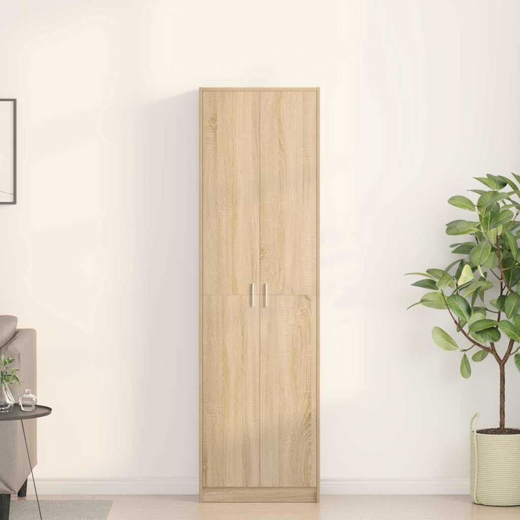 Garderobeskab 55 X 25 X 189 Cm Konstrueret Træ - Variant 3334010