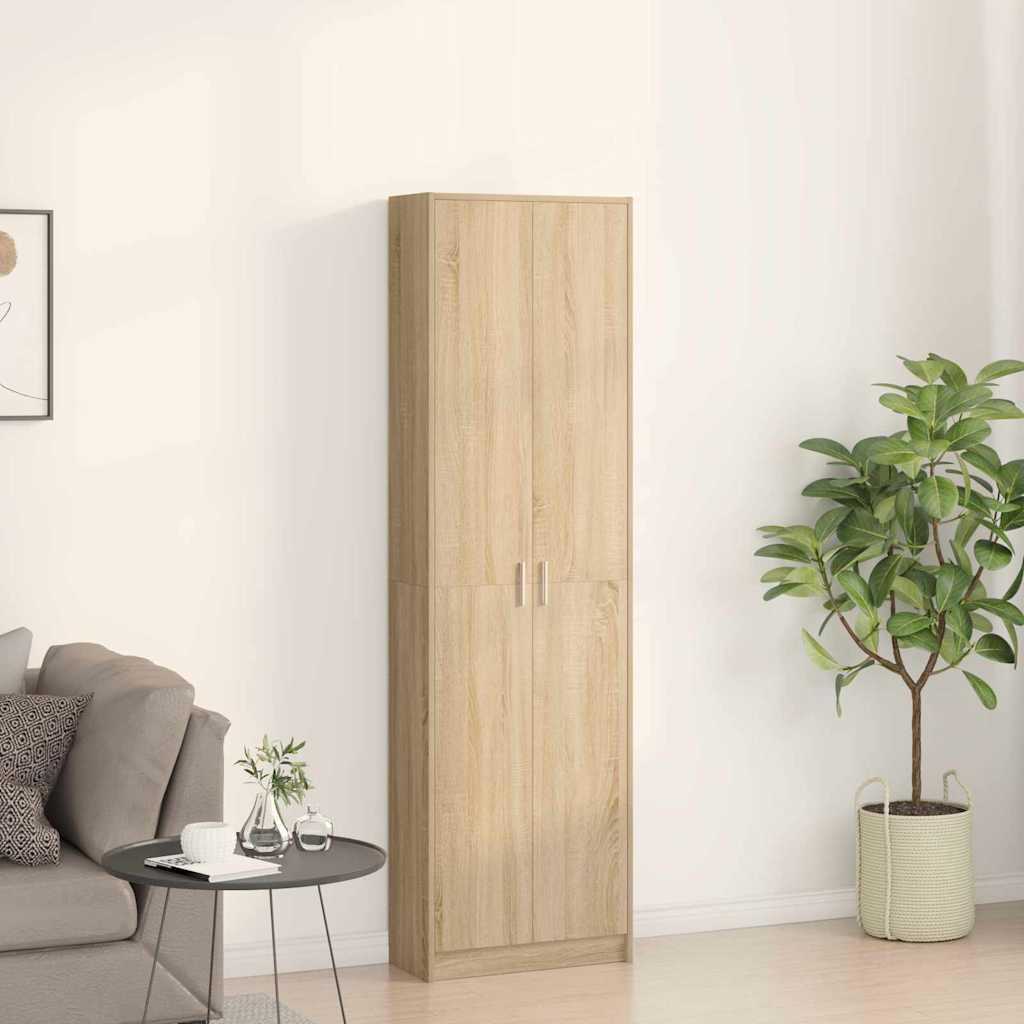 Garderobeskab Sonoma-eg 55 X 25 X 189 Cm Konstrueret Træ - Billede 4