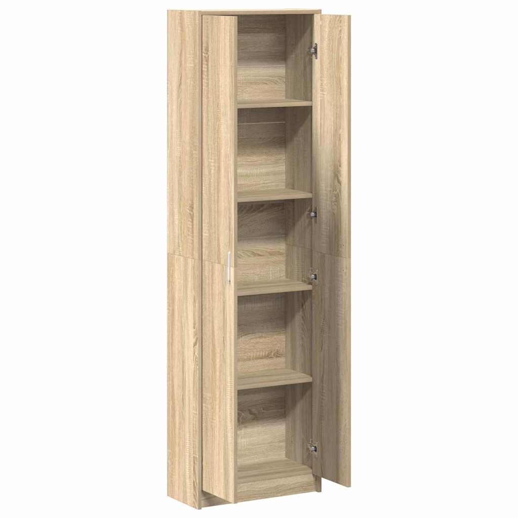 Garderobeskab Sonoma-eg 55 X 25 X 189 Cm Konstrueret Træ - Billede 5