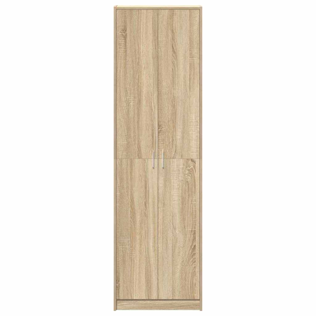 Garderobeskab Sonoma-eg 55 X 25 X 189 Cm Konstrueret Træ - Billede 6
