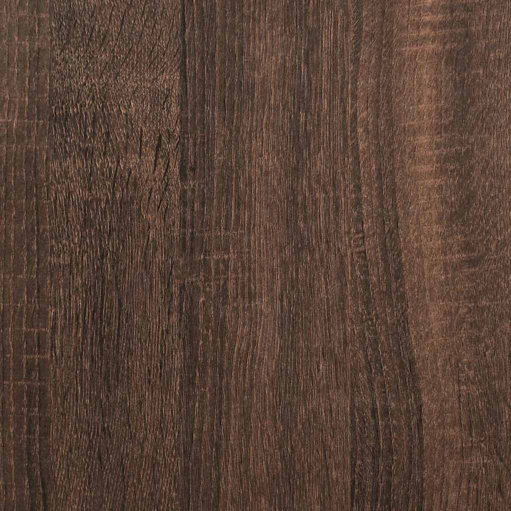 Garderobeskab Med Dør Brun Eg 55 X 25 X 189 Cm Konstrueret Træ - Billede 10