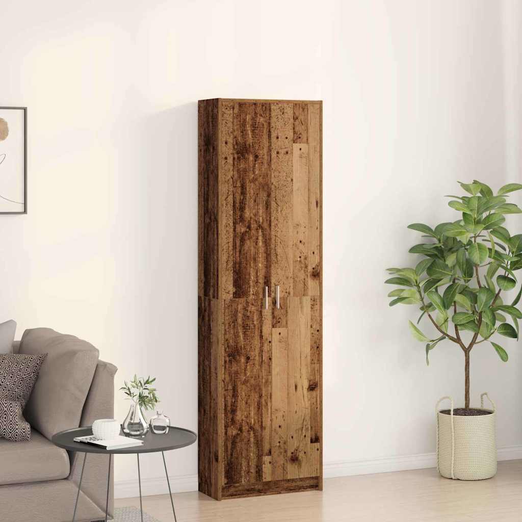 Garderobeskab Gammelt Træ 55 X 25 X 189 Cm Konstrueret Træ - Billede 4