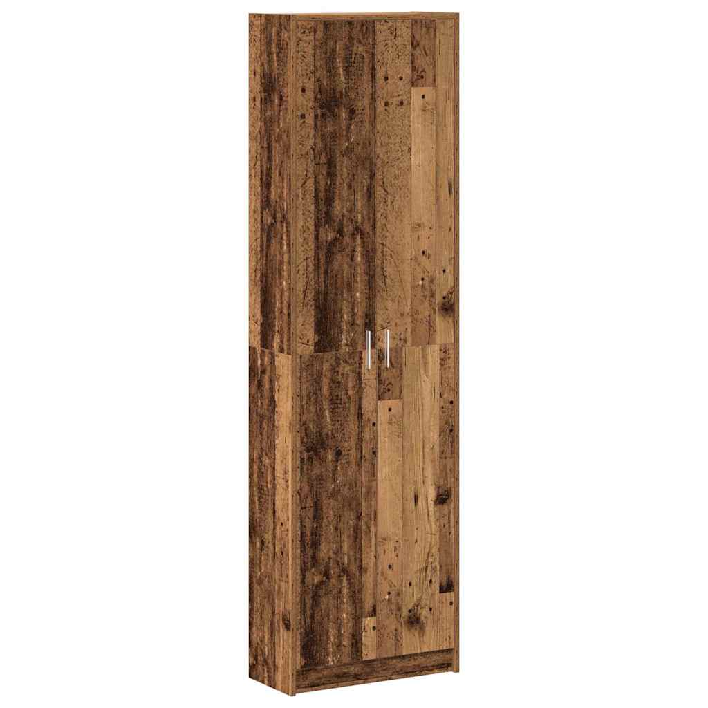 Garderobeskab Gammelt Træ 55 X 25 X 189 Cm Konstrueret Træ - Billede 2