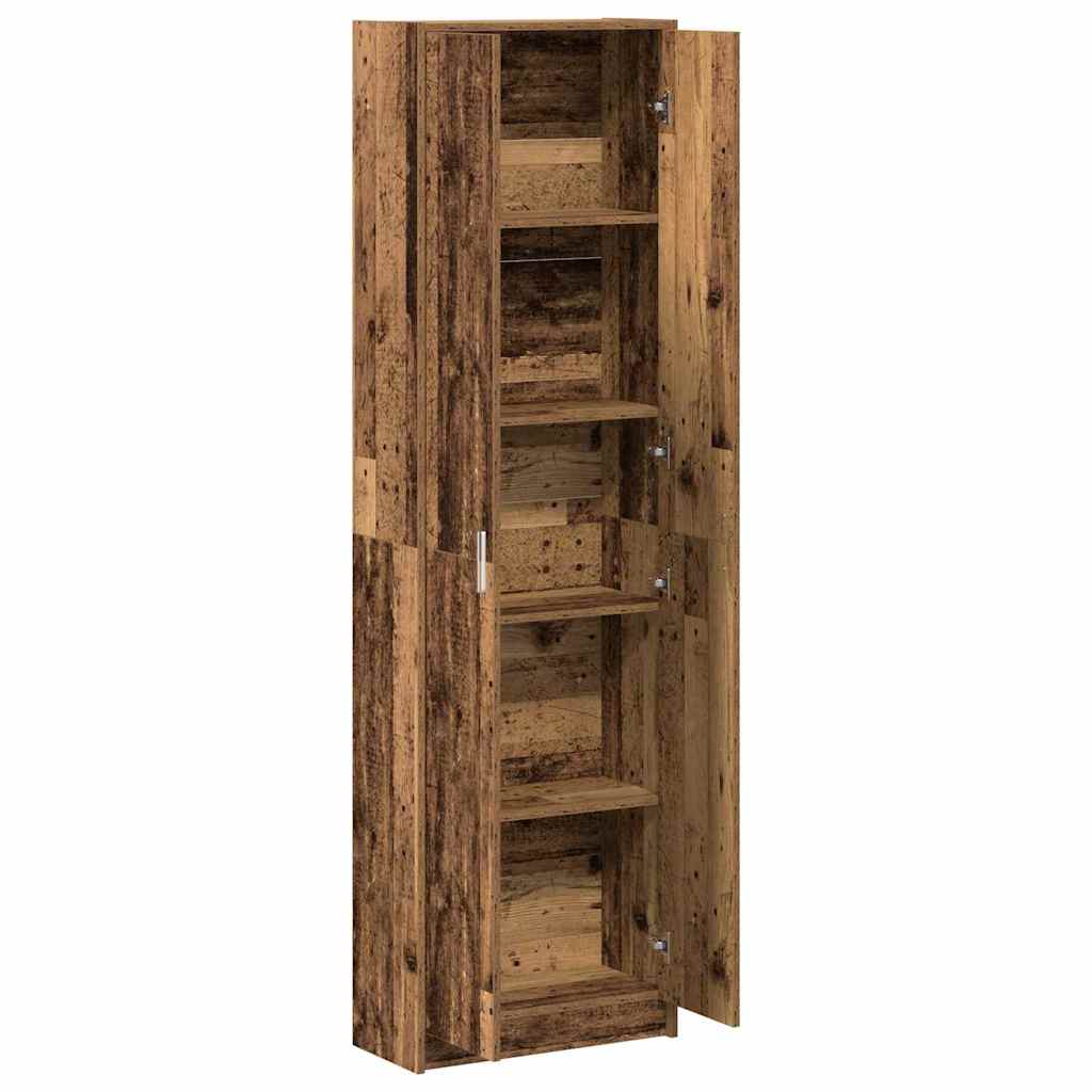 Garderobeskab Gammelt Træ 55 X 25 X 189 Cm Konstrueret Træ - Billede 5
