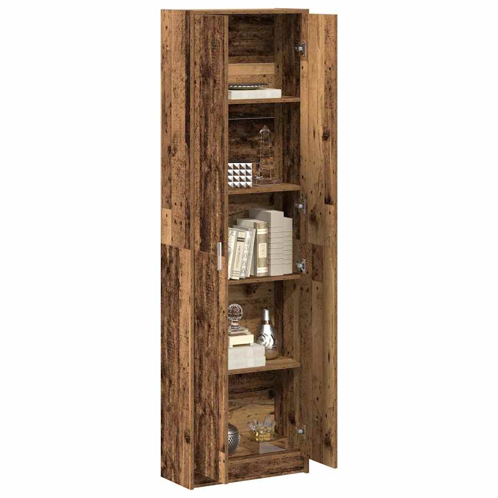 Garderobeskab Gammelt Træ 55 X 25 X 189 Cm Konstrueret Træ - Billede 3