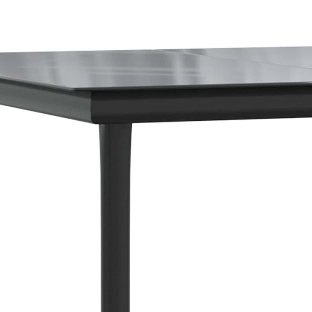 9 Dele Spisebordssæt Til Haven Med Hynder Polyrattan Glas