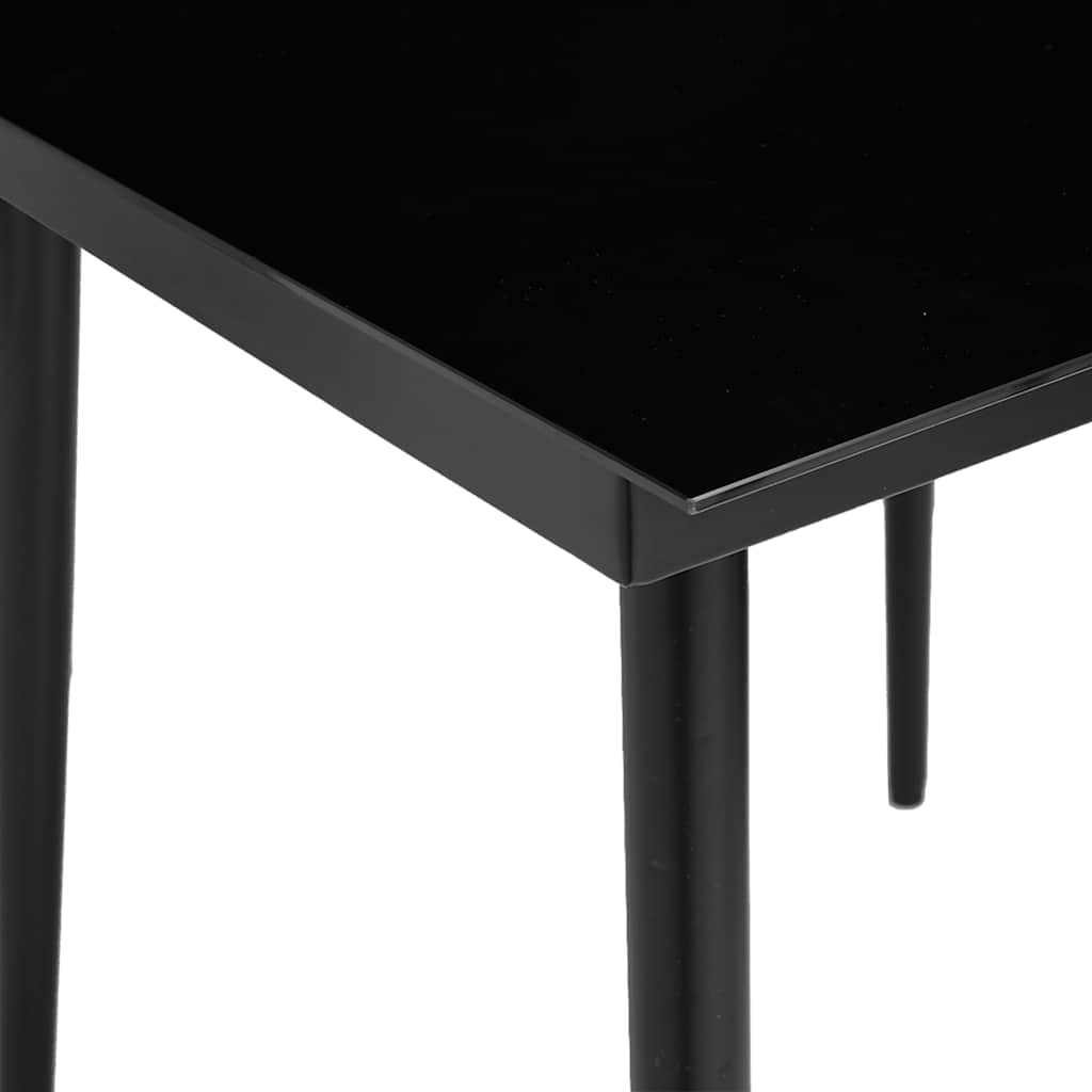 5 Dele Spisebordssæt Til Haven M. Hynder Polyrattan Glas Brun