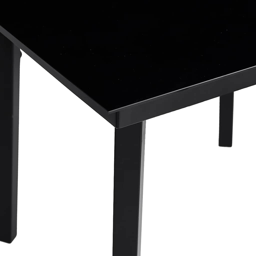 3 Dele Spisebordssæt til Haven Polyrattan Glas Sort - billede 9
