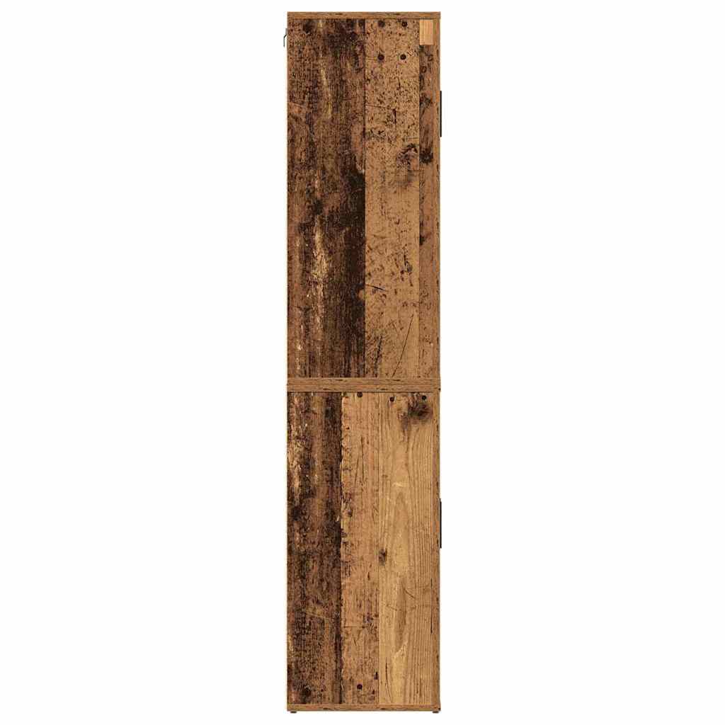 Højskab Gammelt Træ 80 X 33 X 150 Cm Konstrueret Træ - Billede 7