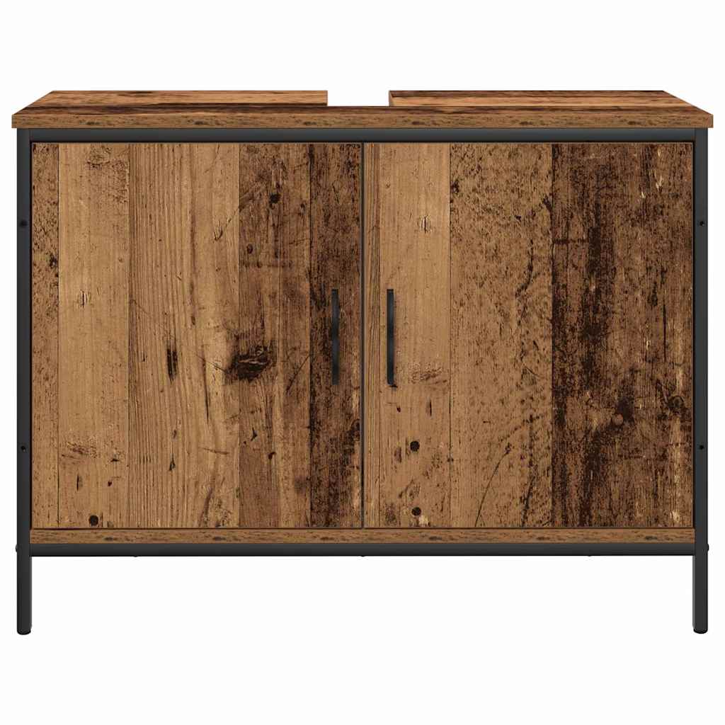 Badeværelsesmøbel Sæt Med Dør 4 Pcs Brun 33 X 33 X 185.5 Cm - Billede 8