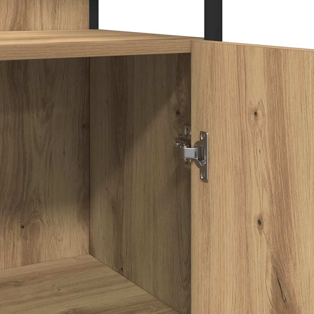 Badeværelsesmøbel Sæt Med Hylde 4 Pcs Brun 33 X 33 X 185.5 Cm - Billede 11