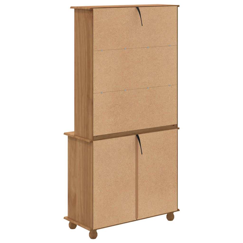 Skab Askim Honningfarvet 91 X 40 X 184 Cm Massivt Fyrretræ - Billede 10