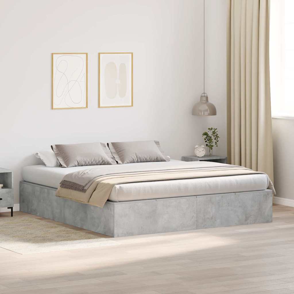 Seng Med Opbevaring Beton Konstrueret Træ - Variant 3335360
