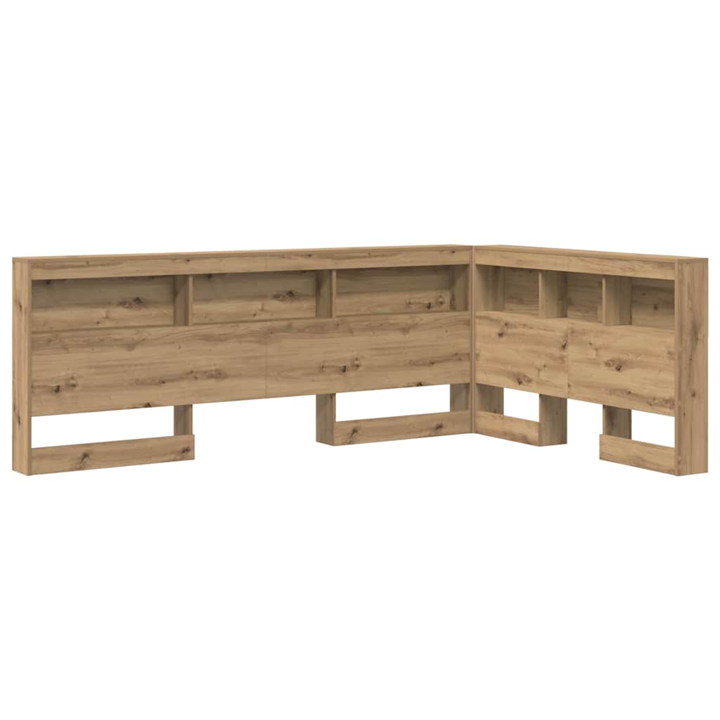 Opbevaringshovedgavl Artisan Eg 120 Cm Konstrueret Træ - Billede 2