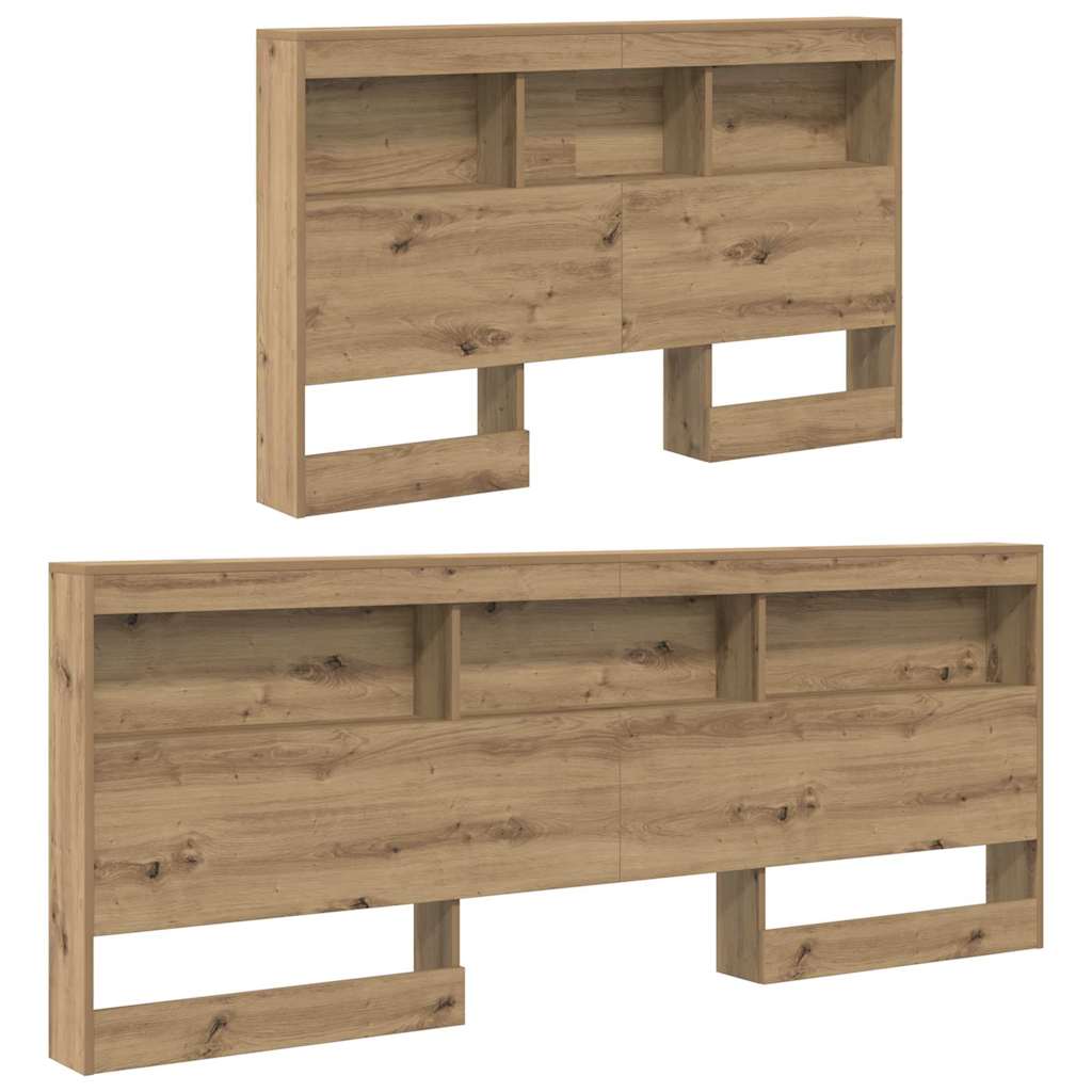 Opbevaringshovedgavl Artisan Eg 120 Cm Konstrueret Træ - Billede 5