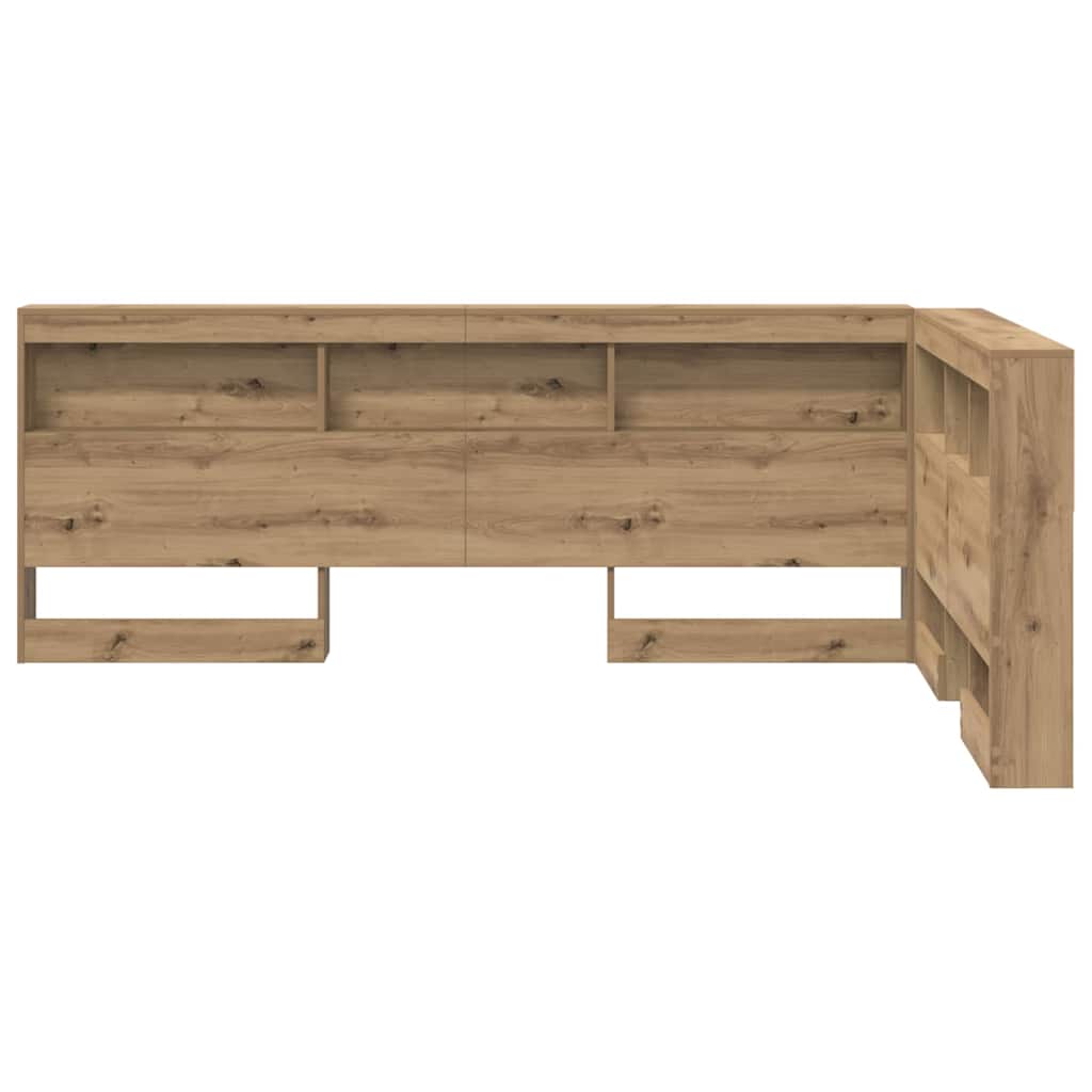 Opbevaringshovedgavl Artisan Eg 120 Cm Konstrueret Træ - Billede 6