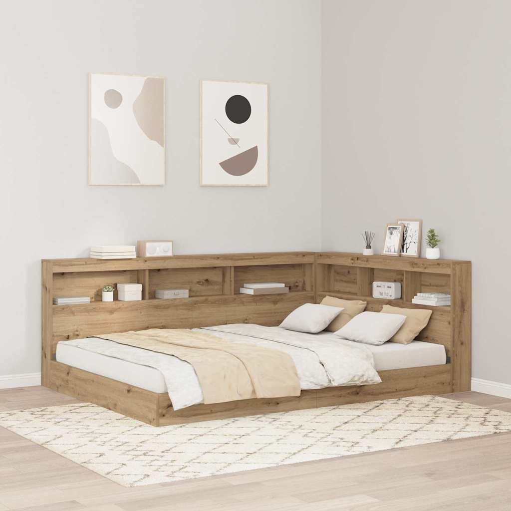 Opbevaringshovedgavl Artisan Eg 135 Cm Konstrueret Træ - Hovedbillede