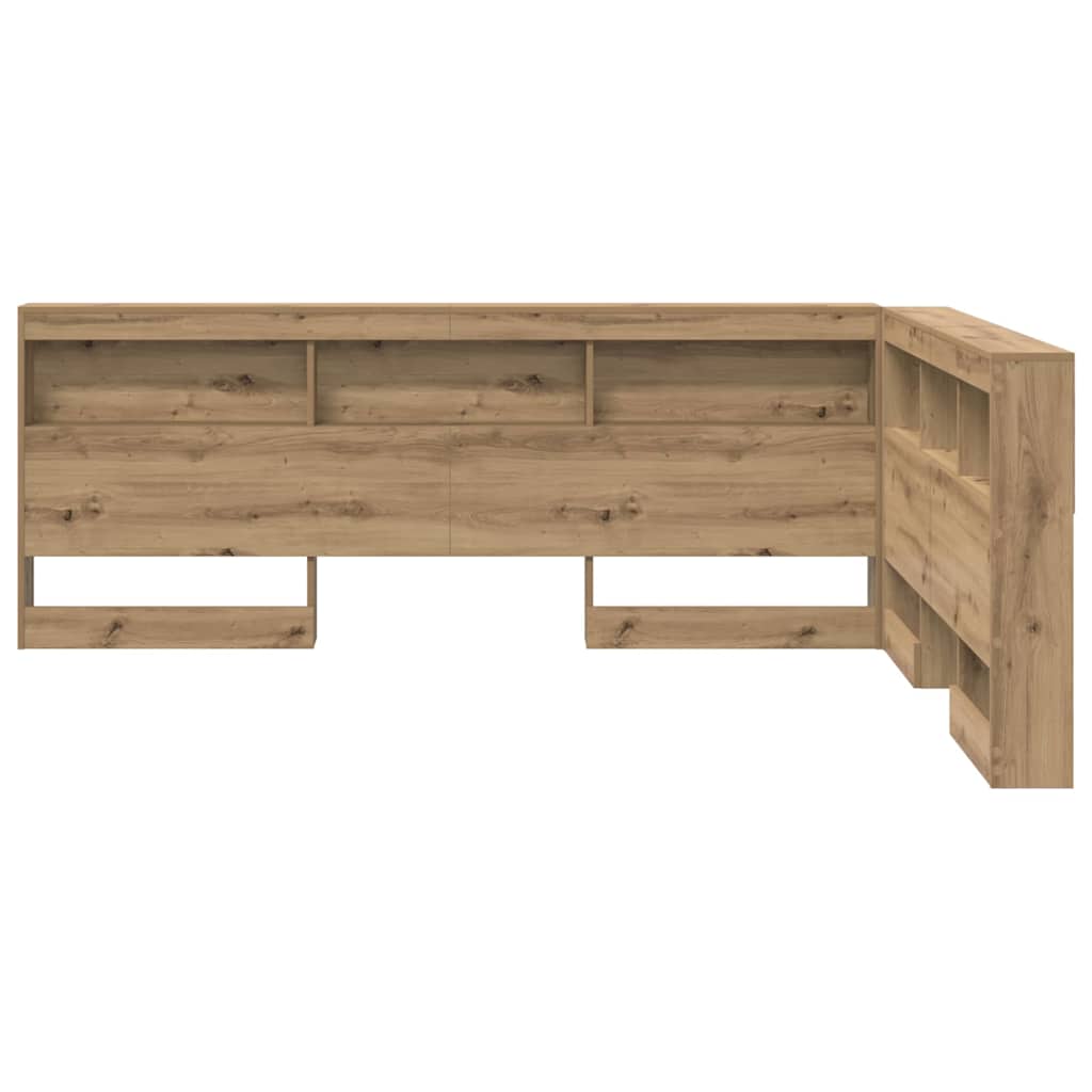 Opbevaringshovedgavl Artisan Eg 135 Cm Konstrueret Træ - Billede 6