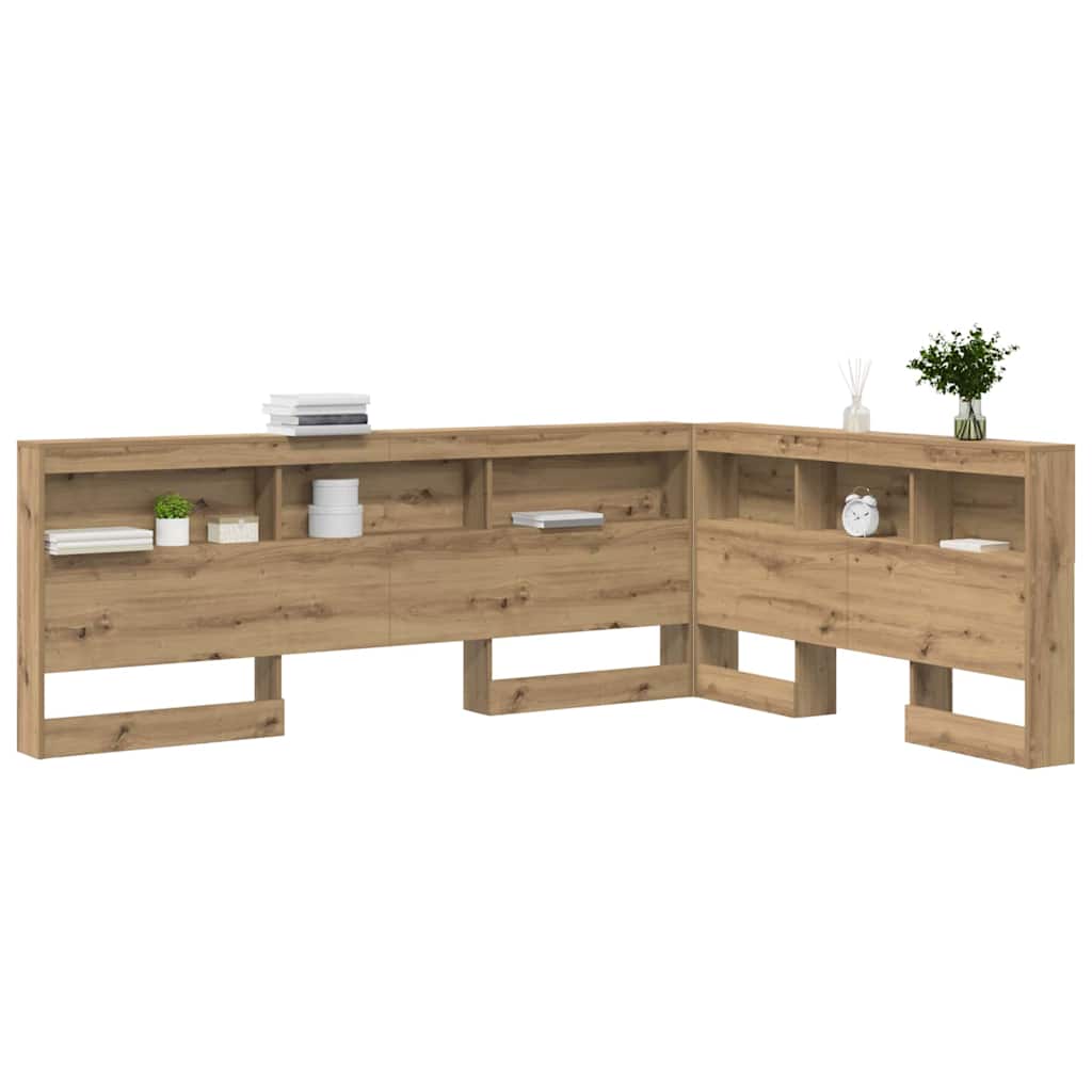 Opbevaringshovedgavl Artisan Eg 135 Cm Konstrueret Træ - Billede 3