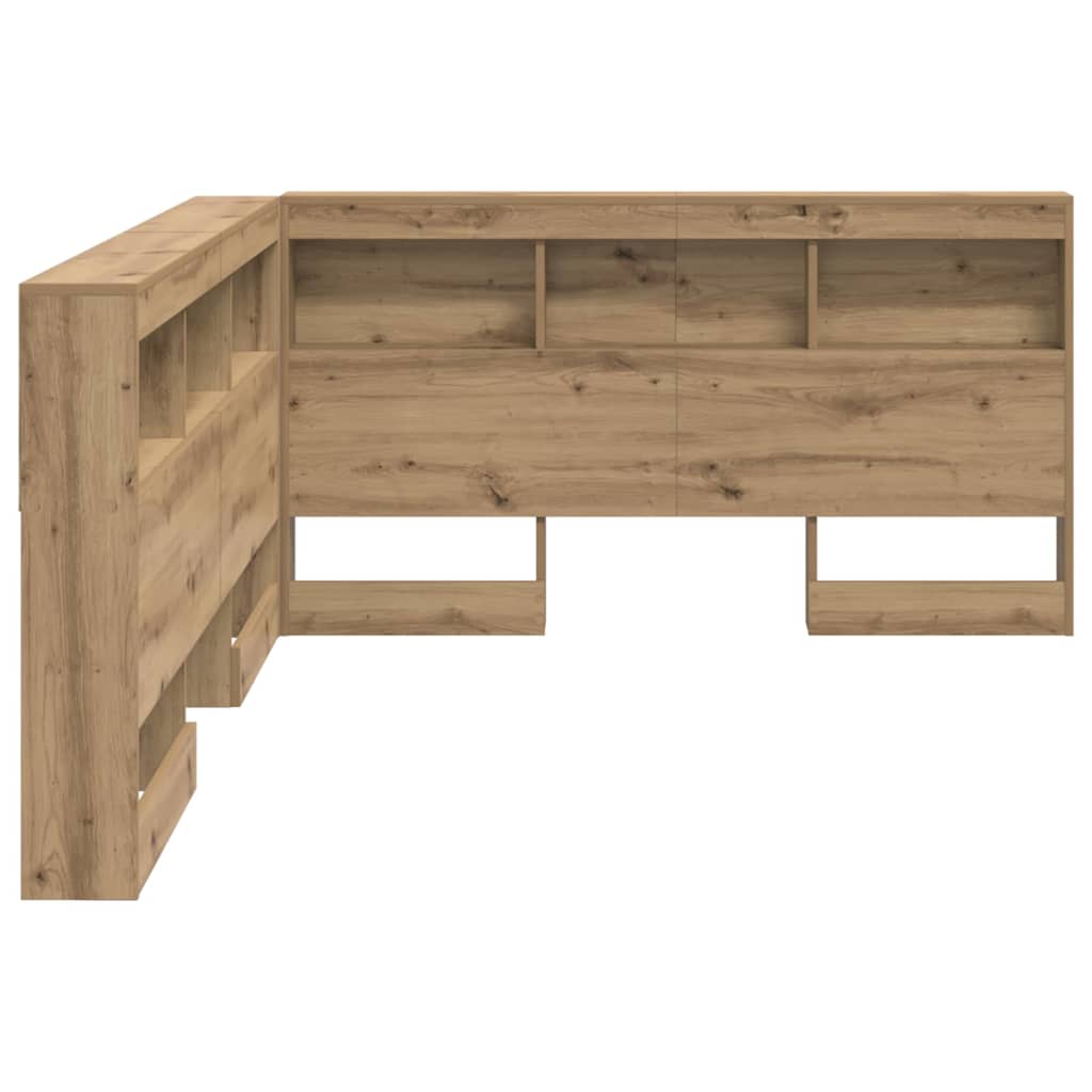 Opbevaringshovedgavl Artisan Eg 135 Cm Konstrueret Træ - Billede 7