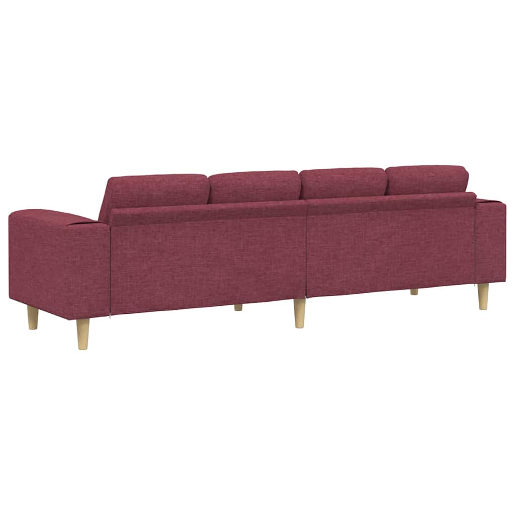 Sofa Sæt Vinrød Stof - Billede 6