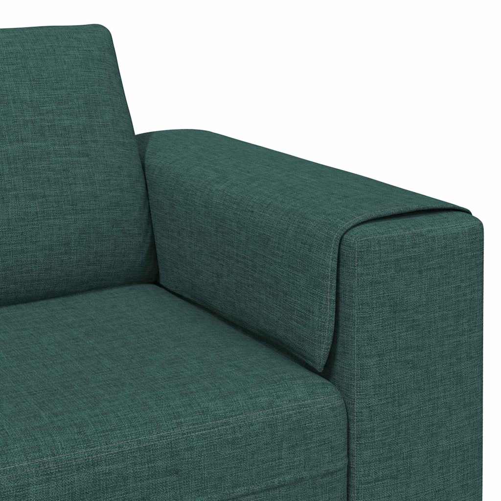 Sofa Sæt Mørkegrøn Stof - Billede 7