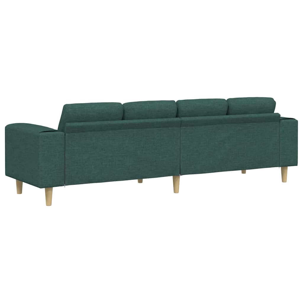 Sofa Sæt Mørkegrøn Stof - Billede 6