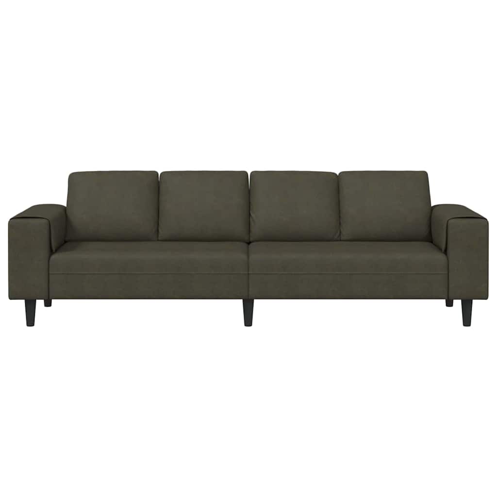 Sofa Sæt Army Grøn Faux Suede Læder - Billede 4