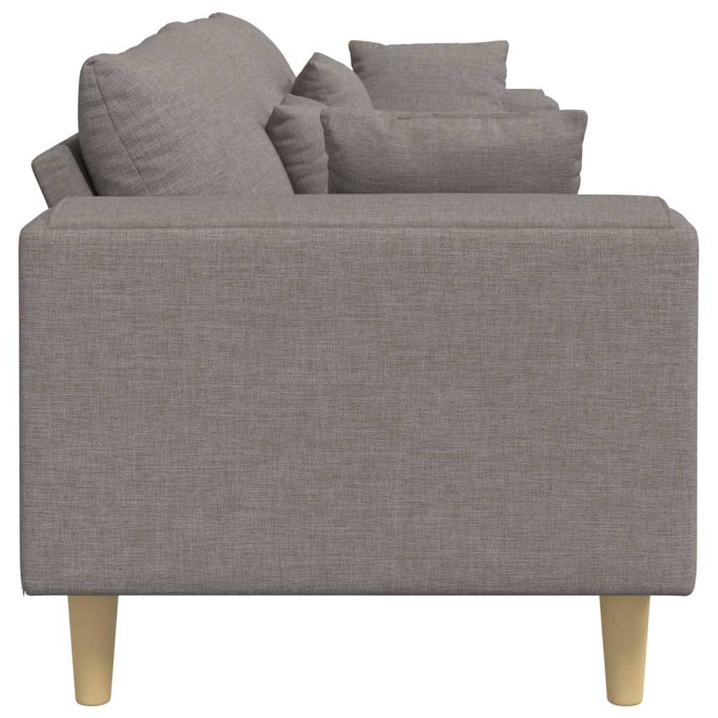 Stof Sofa Med Pude Gråbrun 208 Cm Stof - Billede 5