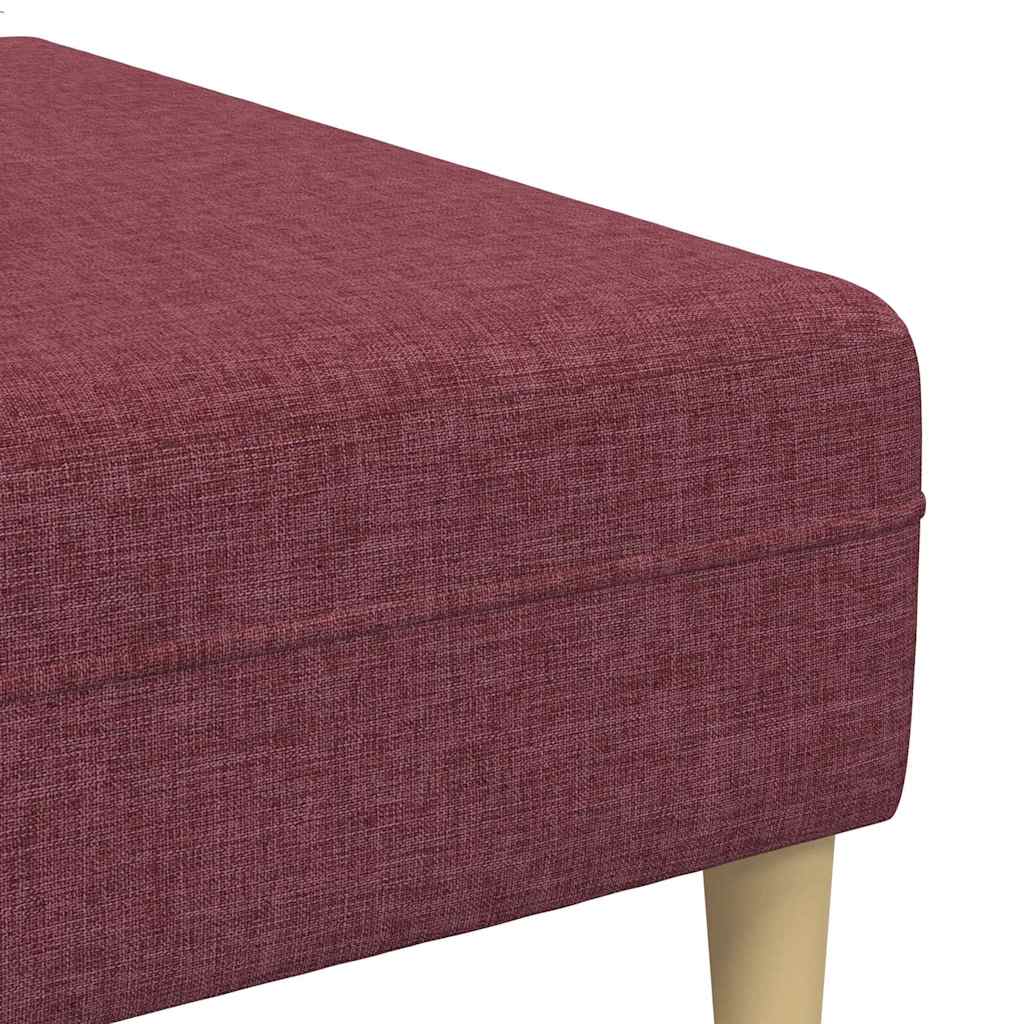 Stof Sofa Med Pude Vinrød 208 Cm Stof - Billede 8