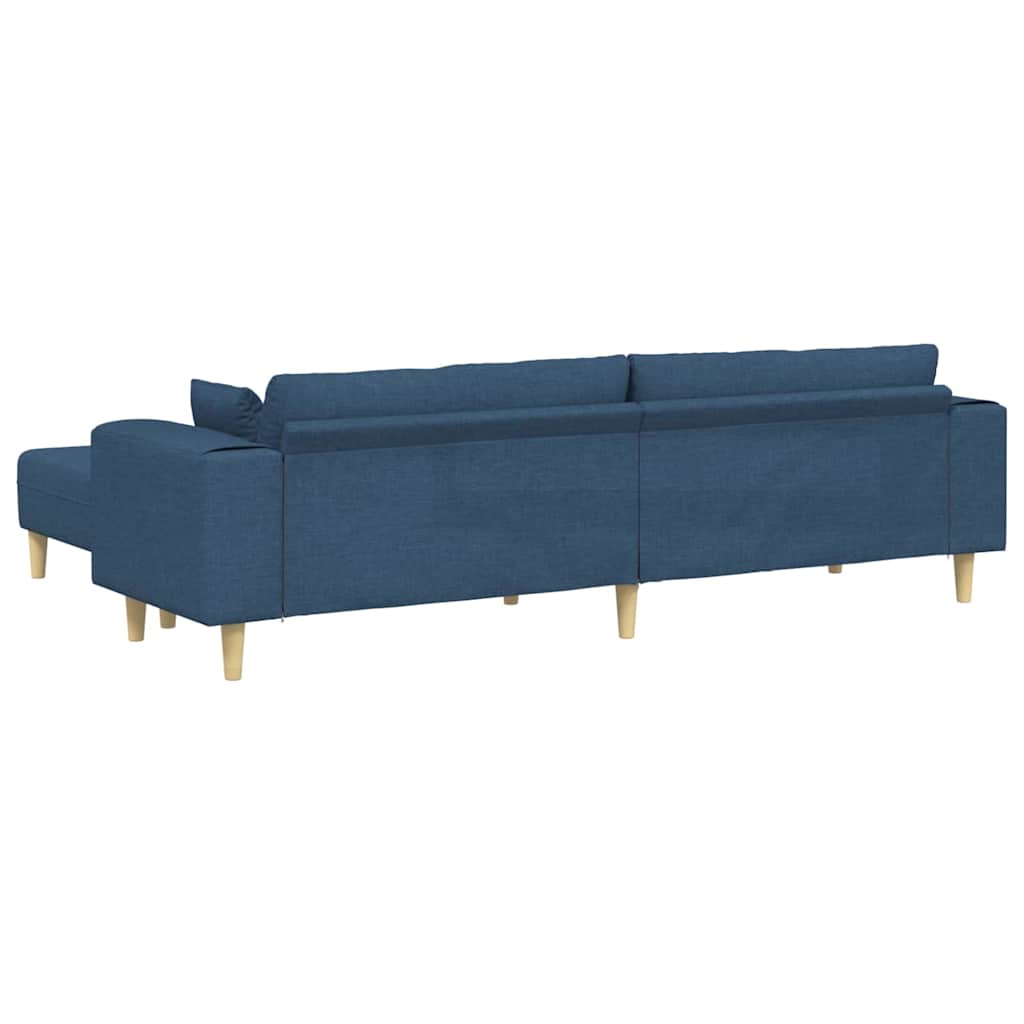 Stof Sofa Med Pude Blå 208 Cm Stof - Billede 6