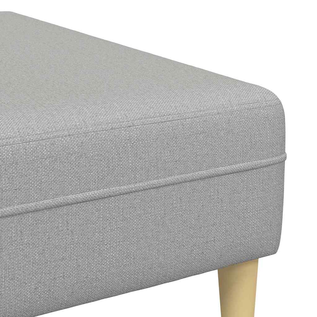 Stof Sofa Med Pude Skygrå 208 Cm Stof - Billede 8