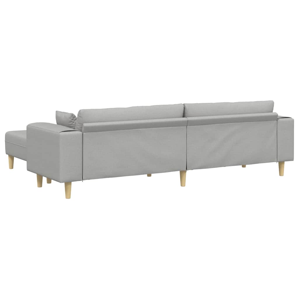 Stof Sofa Med Pude Skygrå 208 Cm Stof - Billede 6