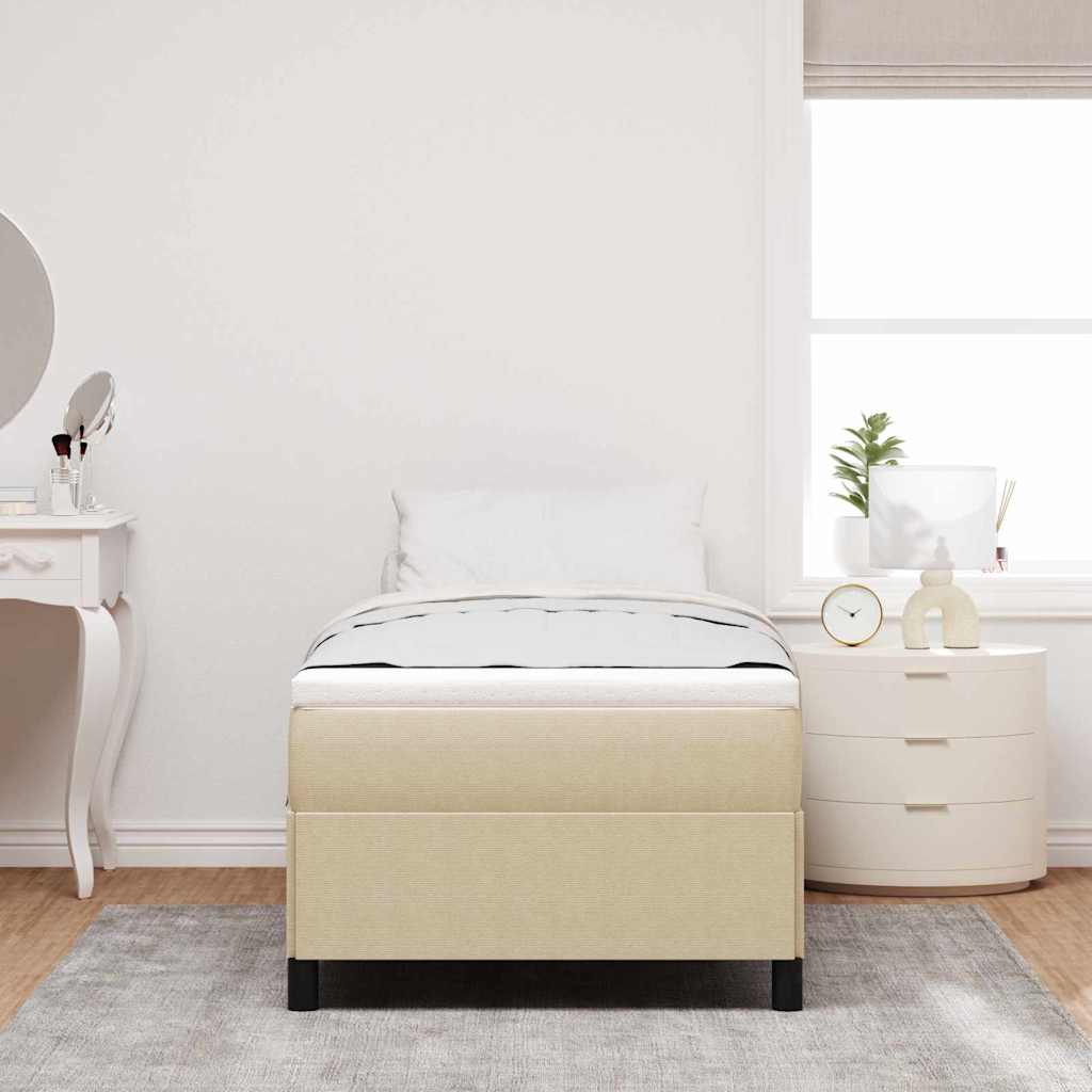 Sengestel Grågrøn 90 X 200 Cm Corduroy Stof - Billede 3