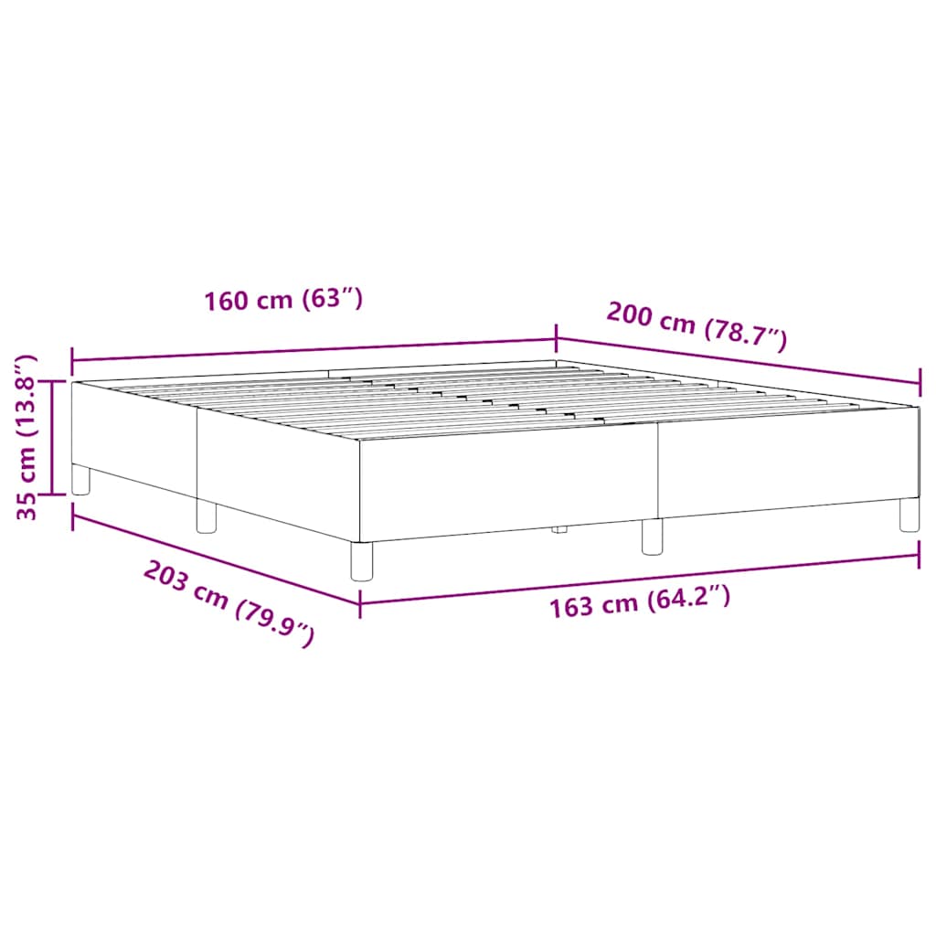 Sengestel Lysegrå 160 X 200 Cm Corduroy Stof - Billede 9