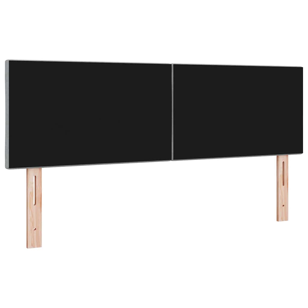 Stofseng Gavl Geometric Med Hovedgærde Lysegrå 144 Cm Stof - Billede 2