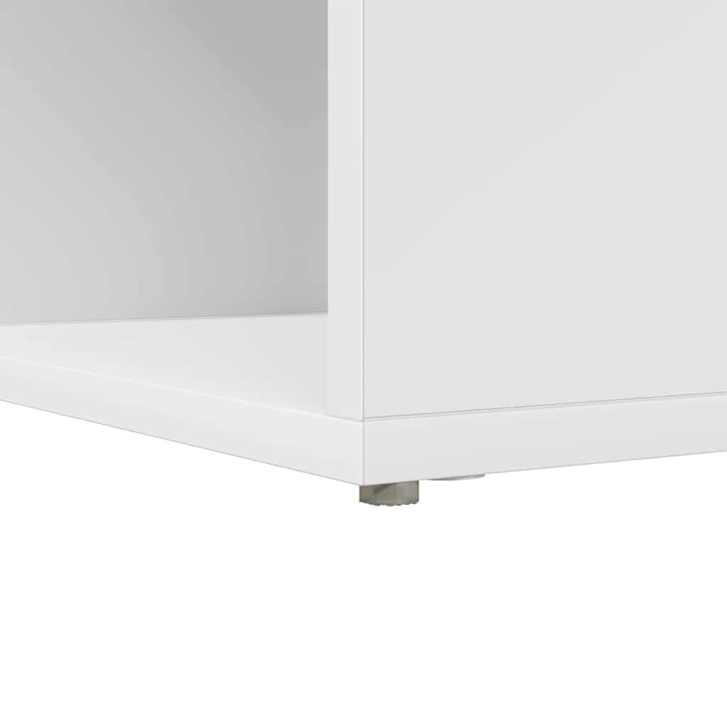 Hjørneskrivebord Hvid 101,5 X 149,5 X 149,5 Cm Konstrueret Træ - Billede 8